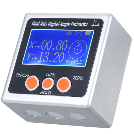 Digital Inclinomètre Double Axe Rapporteur Bevel Box Digital VISEUR D'ANGLE Outils 