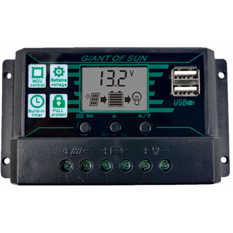 12V 80A 24V LCD MPPT Panneau Solaire Contrôleur PWM Régulateur de Charge de Batterie 60A/80A 