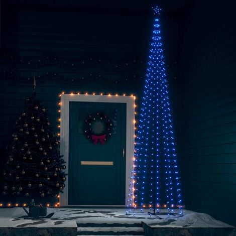 Sapin de Noel cone 400 LED bleu 100x360 cm