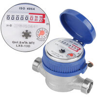 Compteur d'eau intelligent maison compteur d'eau froide mecanique avoilure rotative 15mm 1/2 taille de fil