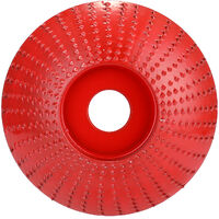 Disque de sculpture sur bois de meule d'angle 16mm diametre interieur 85mm diametre exterieur rouge