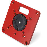Table de routeur multifonctionnelle plaque d'insertion bancs de travail du bois en aluminium routeur bois tondeuse modeles Machine de gravure,modele: Rouge Rouge
