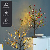 Élégant nouveau arbre de noël lumineux bonsai style multi couleur avec led 64 