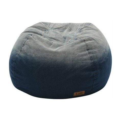 MOBILI 2G - 01 POUF IN TESSUTO DENIM SLAVATO MISURE L.85 H.45 P.80