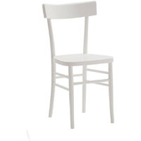 MOBILI 2G - SET 2 SEDIE SHABBY CHIC IN LEGNO BIANCO SEDUTA LEGNO