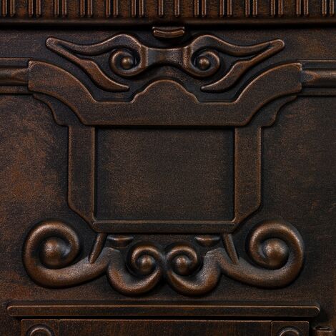 coloris : bronze hauteur: 102,5 cm Boîte aux lettres sur pied garantie: 3 ans aluminium inox style antique anglais