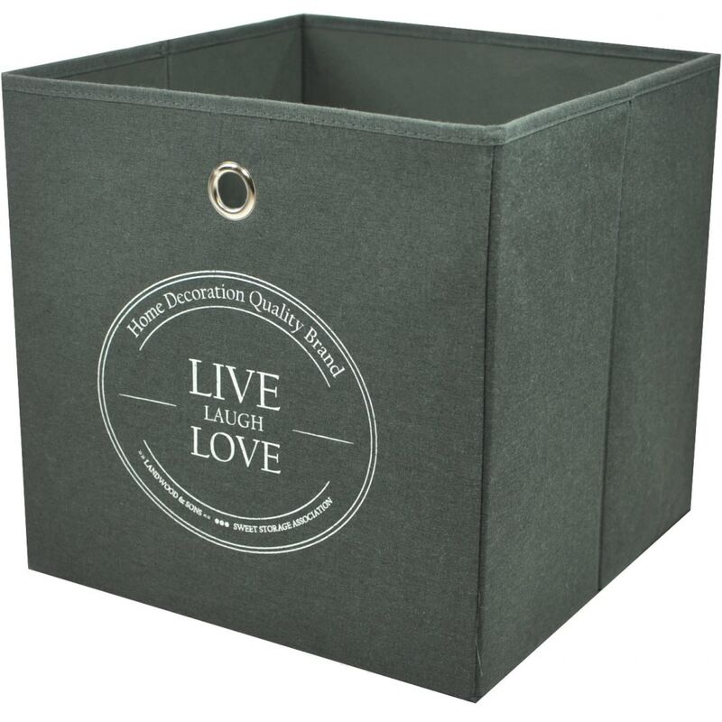 Aufbewahrungsbox Textilbox Faltbox mit Deckel Einschubkorb mit Griff, 12,99  €