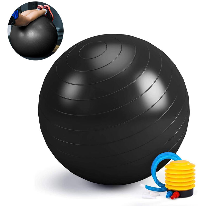 Anti-Burst Gymnastikball, Fitness & Yoga Balle Unterstützt mit