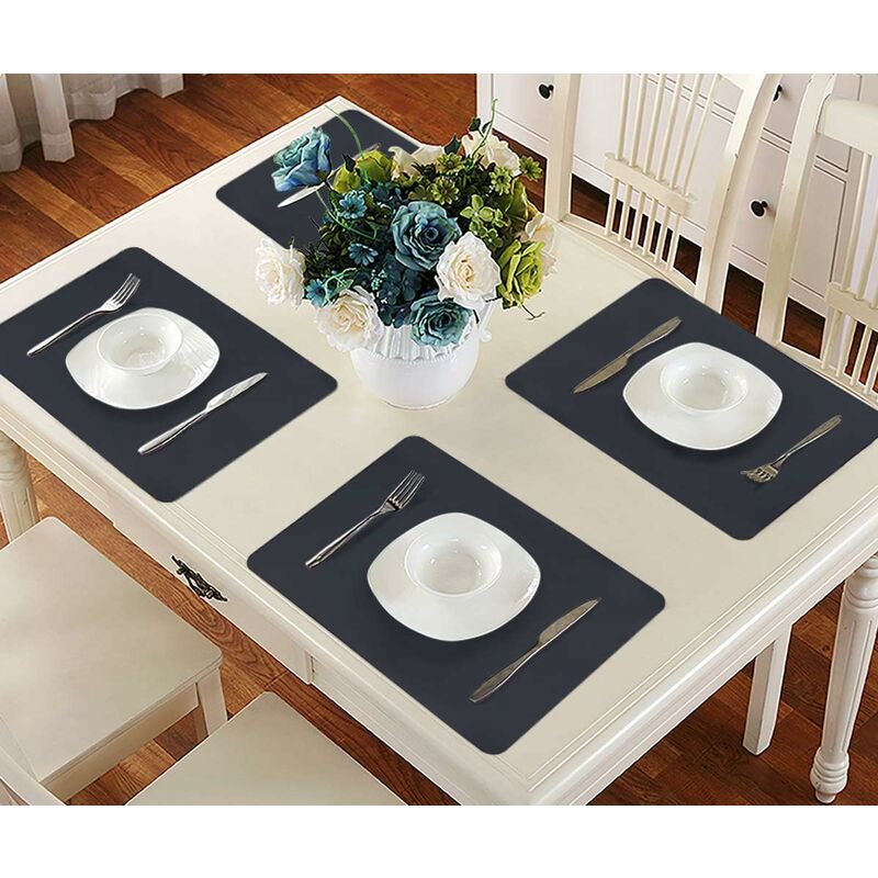 40 x 30 cm Silikon Tischmatte rutschfest Platzset abwaschbar Kinder Baby Platzdeckchen Apricot 