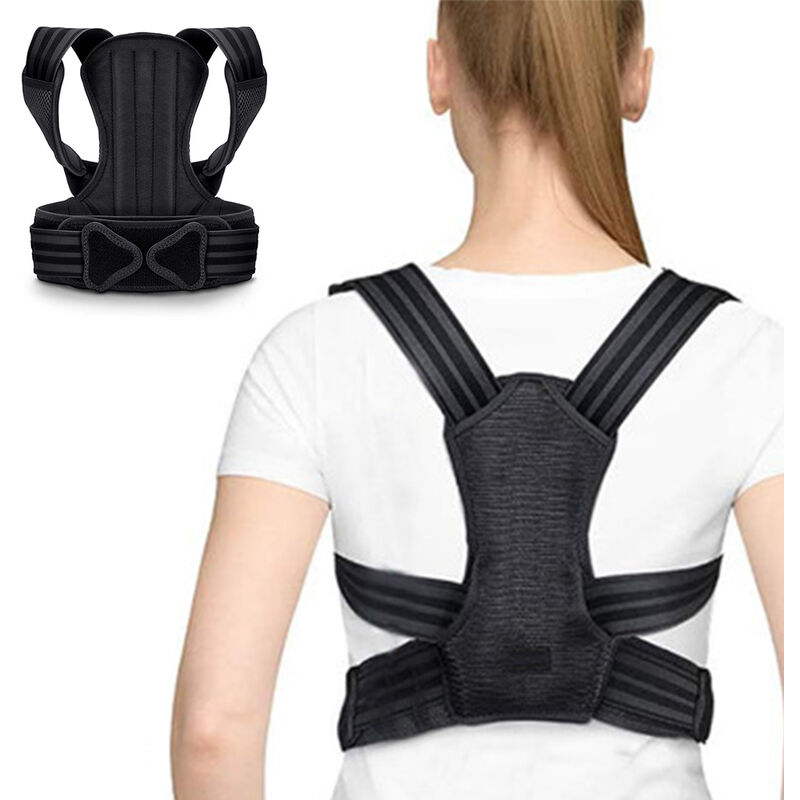 Rückenstütze Haltungskorrektur für Linderung Gürtel, Frauen Anti-Kyphose Männer Wirbelsäulenunterstützung Korrekturgurte Verstellbare Kleidung Wirbelsäulenglätter Rücken Rückenschmerzen
