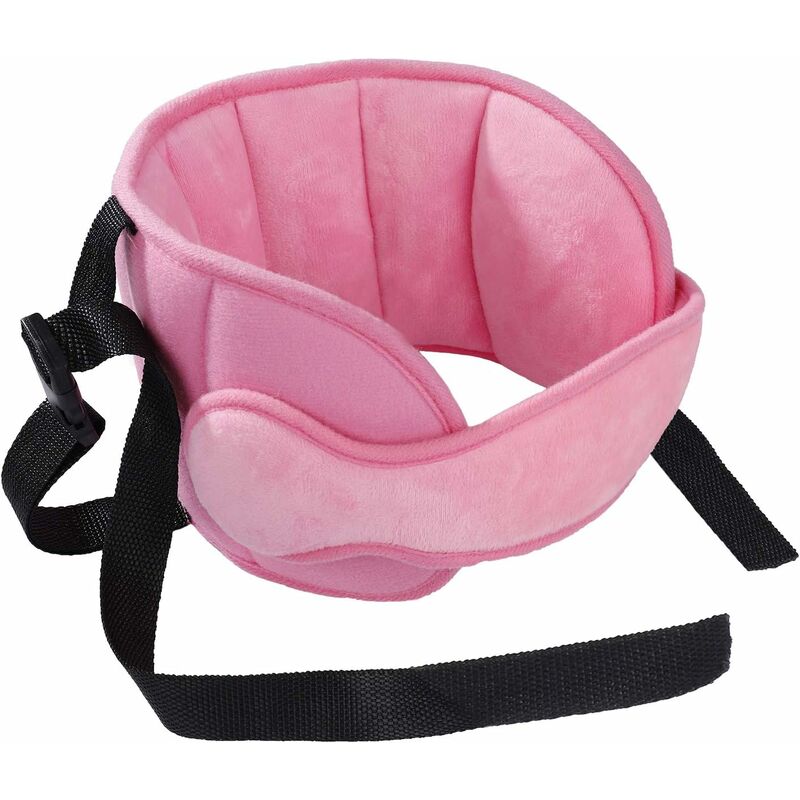 Baby Auto-Kopfstütze, verstellbarer Auto-Kindersitz-Kopfträger, bequemes  Keil-Nackenkissen, Kopfbefestigungshalter, Ruheschutzkissen, Pink