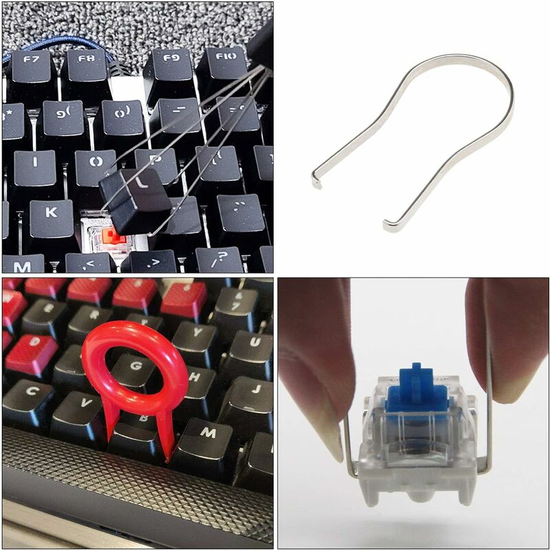 Stück Computer-Tastatur-Schlüsselentferner, Schlüsselkappen-Abzieherschaft- Entfernungswerkzeug-Set zum Entfernen und Befestigen der meisten  mechanischen Tastaturen