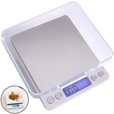 Küchenwaage Digital, 1KG, Haushaltswaage, LCD-Display, Genauigkeit