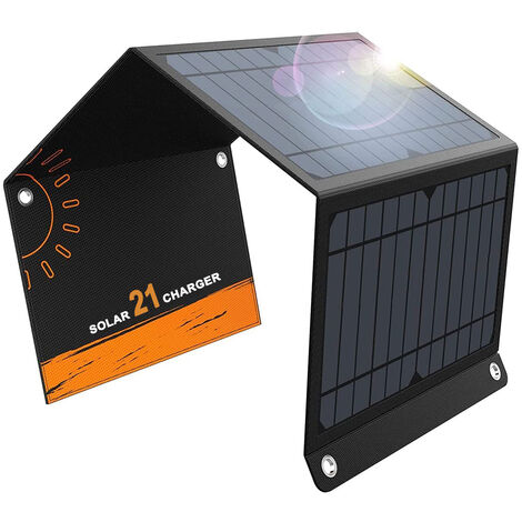 Solarladegerät Solarmodule mit 3-teiligem faltbarem Panel-Upgrade verfügen  über ein tragbares Solarladegerät mit hoher Rate, das mit iPhone Samsung  und mehr Geräten kompatibel ist