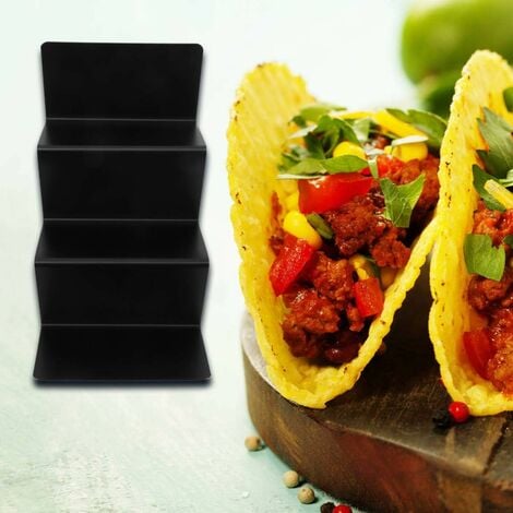 Halter Ständer Edelstahl Taco-Racks Taco-Tablett-Platten Mexikanische  Lebensmittel-Rack-Schalen für weiche oder harte