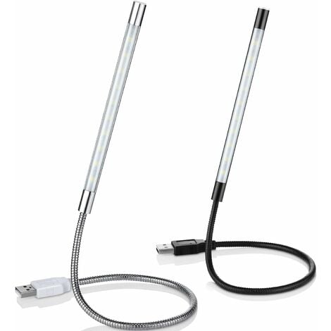 Stück USB-LED-Leseleuchten, flexibles USB-Buchlicht, USB-dimmbare LED-Lampe,  USB-Schwanenhals-Touch-Licht für