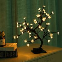 LED Nachtlicht Bonsai Baum Lamp Tischlampe für Wohnzimmer Schlafzimmer Dekor DE