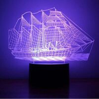 3D LED Tischlampe Leselampe Nachtlicht Nachttischlampe 7 Farbe Geburtstag Gesche