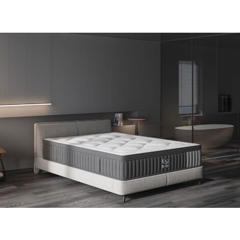Matelas hybride ressorts ensachés 180 x 200 cm épaisseur 30 cm