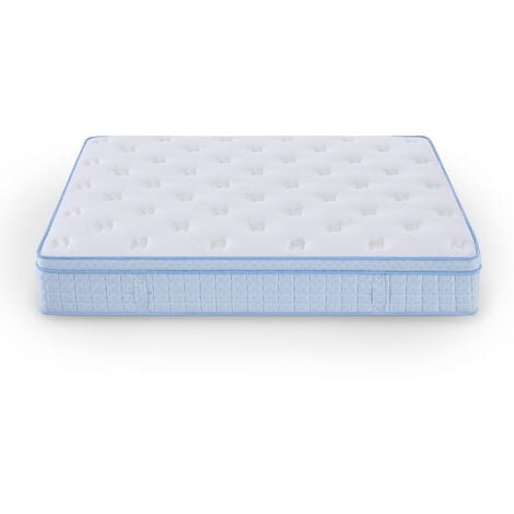 Matelas hybride mousse et ressorts ensachés 140 x 190 cm épaisseur 30 cm  MANOA