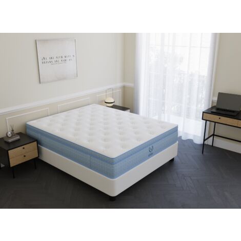Matelas hybride ressorts ensachés 180 x 200 cm épaisseur 30 cm
