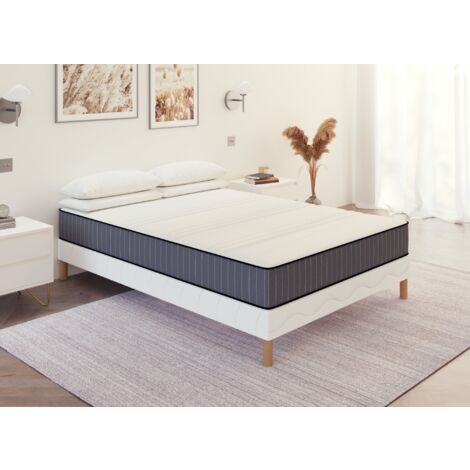 Ensemble 140x190 sommier tapissier + Matelas en mousse 20 cm -