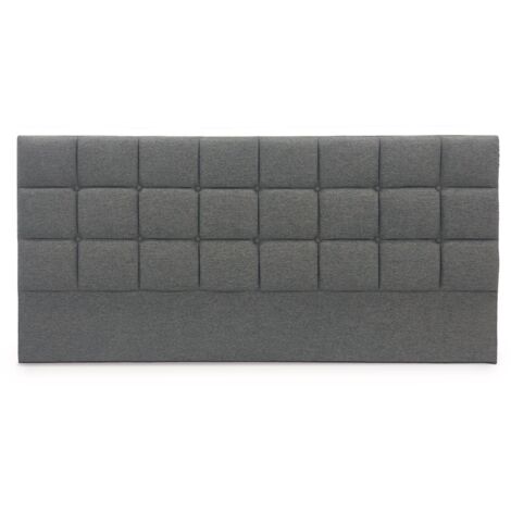 Deco In Paris – Tête de lit en tissu gris 180 cm – Structure en bois MDF – Largeur 191 cm – Hauteur 88 cm – Élégance moderne pour chambre (1/4)