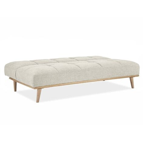 Banquette clic clac scandinave 3 places beige JESSY
