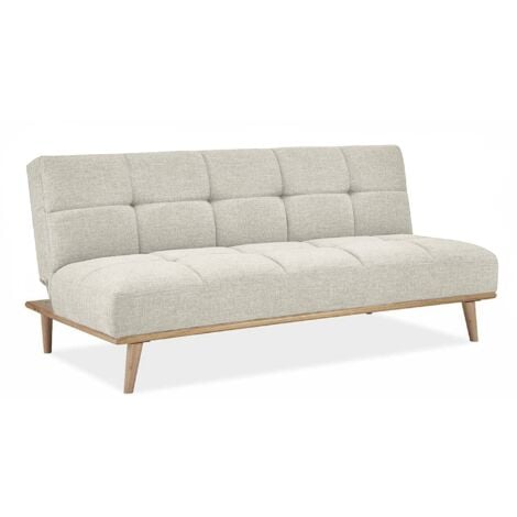 Banquette clic clac scandinave 3 places beige JESSY