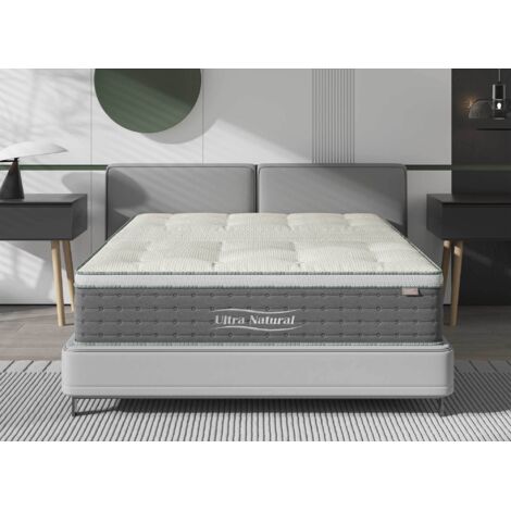 Matelas Hybride 29 Cm Mémoire De Forme Et Ressorts Ensachés - Surmatelas Intégré, 3 Zones Confort - 160x200 Cm - 7