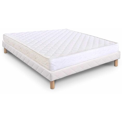 CONFORT ECO - Ensemble sommier + matelas H15cm 160x200 cm