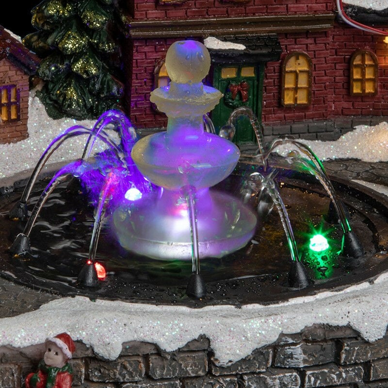 Fontaine miniature pour village cheap de noel