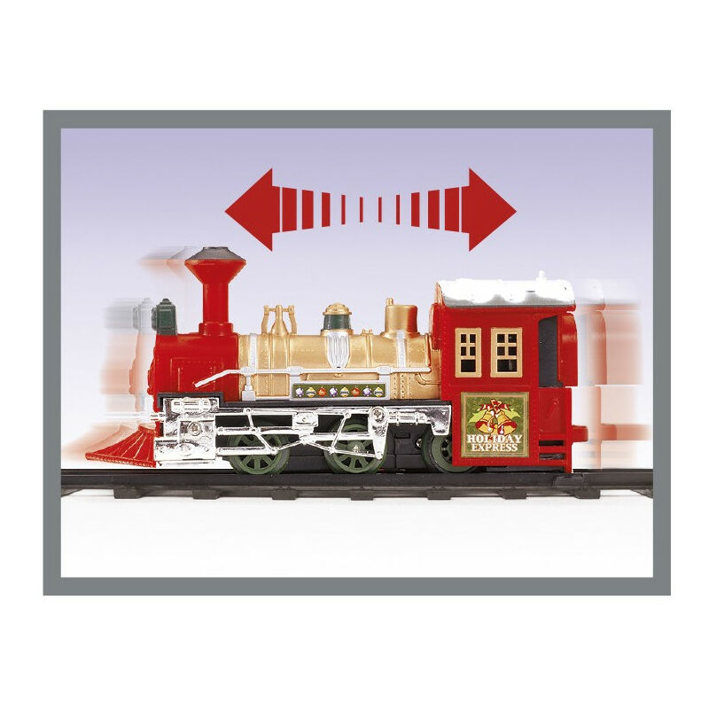 Ensemble de train électrique pour sapin de Noël, train de rail rond,  carrousel de train, cadeau