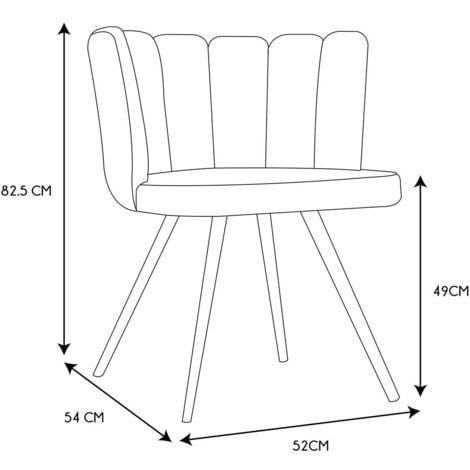 Chaise Ariel bouclette blanc