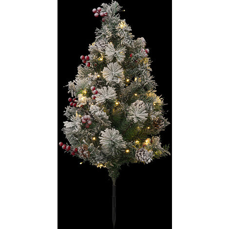 Arbre lumineux extérieur à planter H90 blanc chaud (1/3)
