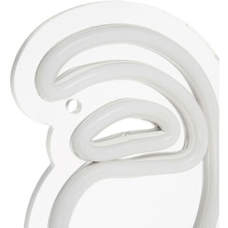 Néon mural USB Visage blanc chaud Ostaria