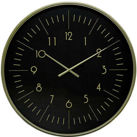 Horloge 75 cm plastique Alfie dorée Atmosphera (1/3)