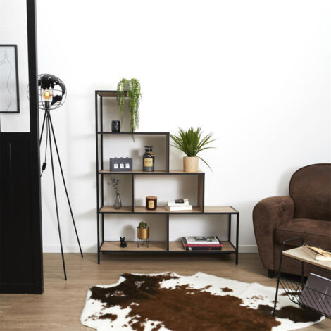 Etagère escalier 6 cases métal Edison