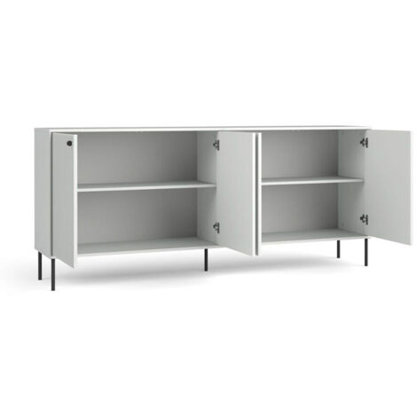 Buffet 4 portes blanc mat Iris