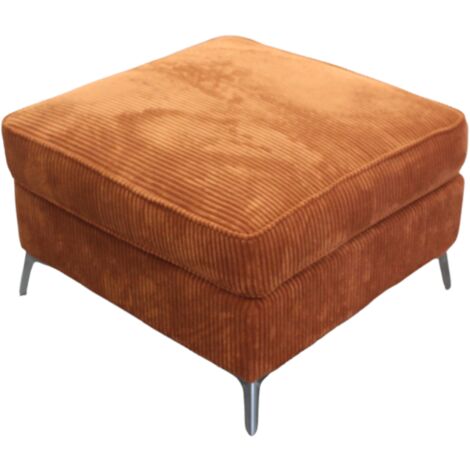 Pouf 70 x 70 cm Isla coloris ambre (1/3)