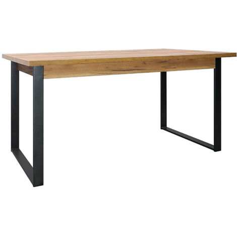 Table à manger 152 x 90 cm pieds métal Ron (1/4)