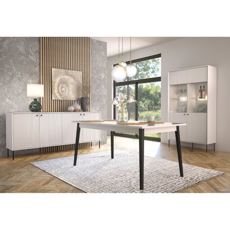 Vitrine 2 portes blanc mat Iris