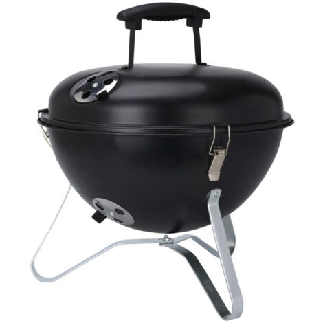 Barbecue de table D34 avec couvercle métal noir (1/3)