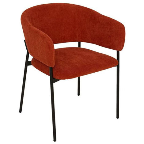 Fauteuil repas velours côtelé ambre Solea Atmosphera (1/5)