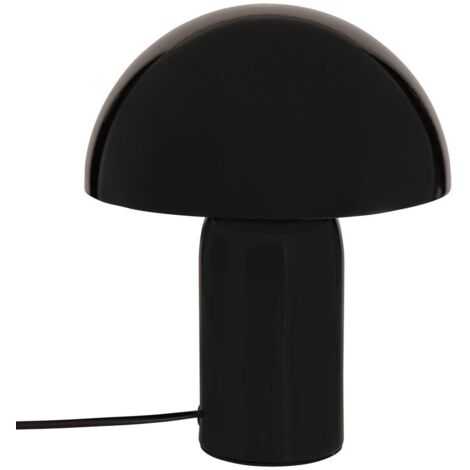 Lampe champignon H24,5 cm Lito métal noir Atmosphera