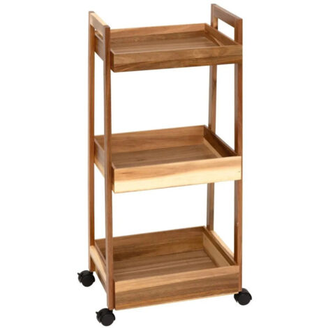 Desserte 3 niveaux acacia l40 cm - 5five