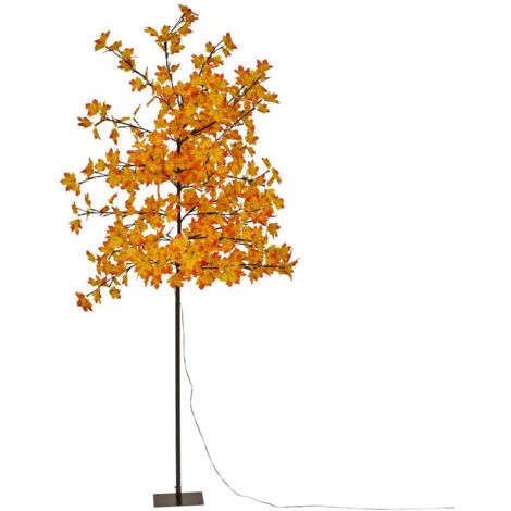 Arbre orange lumineux extérieur 300 LED blanc chaud H.200cm - Feeric lights & christmas (1/5)