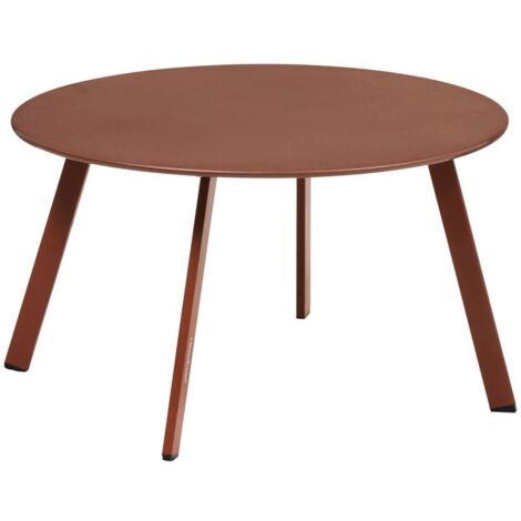 Table d'appoint de jardin Saona D70cm acajou - Hespéride