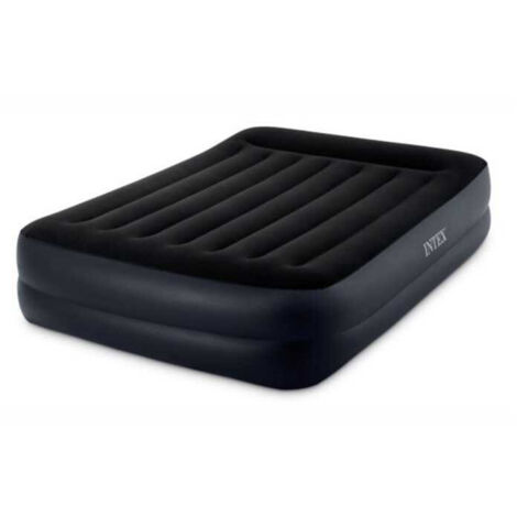 Intex – Matelas gonflable électrique 2 places 152x203 cm – Hauteur 42 cm – Structure Fiber Tech pour confort optimal – Gonfleur intégré