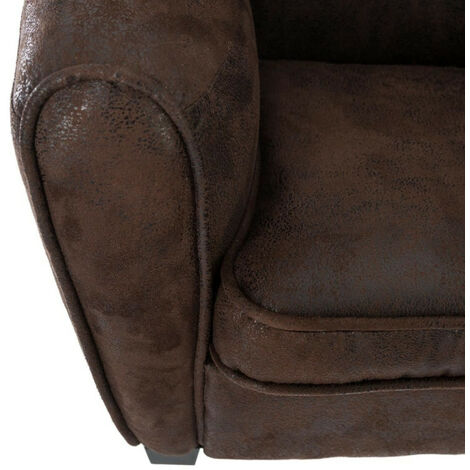 Fauteuil enfant coloris vieux cuir Atmosphera